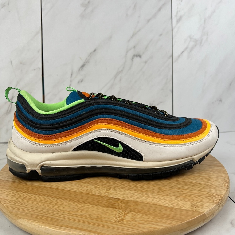 Nike Air Max 97 Mens Size 13 Green Abyss Phantom Black Sneaker Shoe CZ7868-300